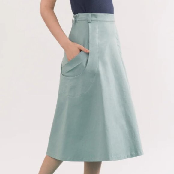 Jennifer Glasgow Dresses & Skirts - 🍁 A-line Abramovic Skirt with Deep Pockets Seafoam Green - Jennifer Glasgow-EUC